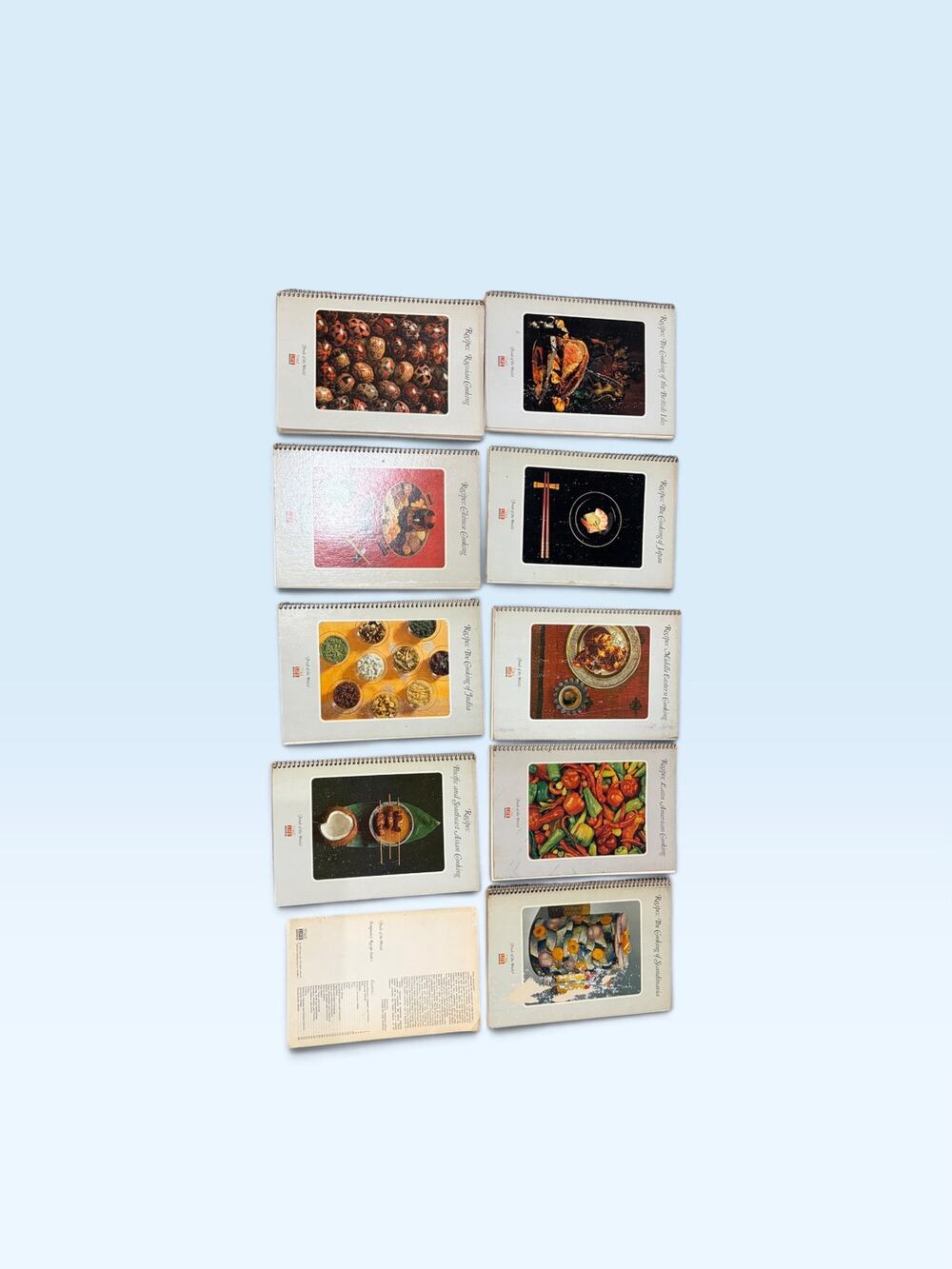 Lot of 9 Vintage Time-Life Foods of the World Recipe Booklets (1960s/70s)